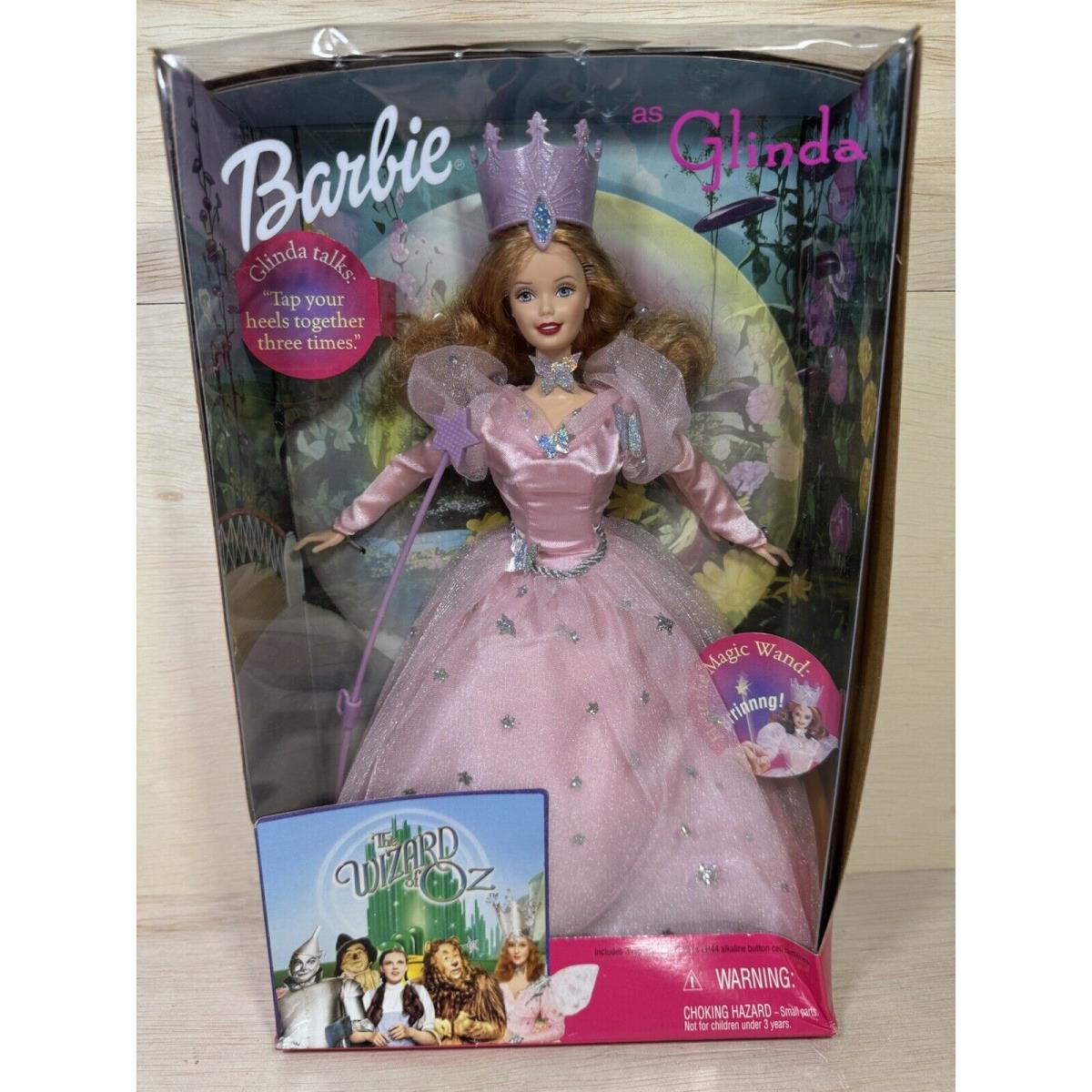 Barbie Glinda The Good Witch Wizard Of Oz Pink Glitter Gown 25813 Talks 1999