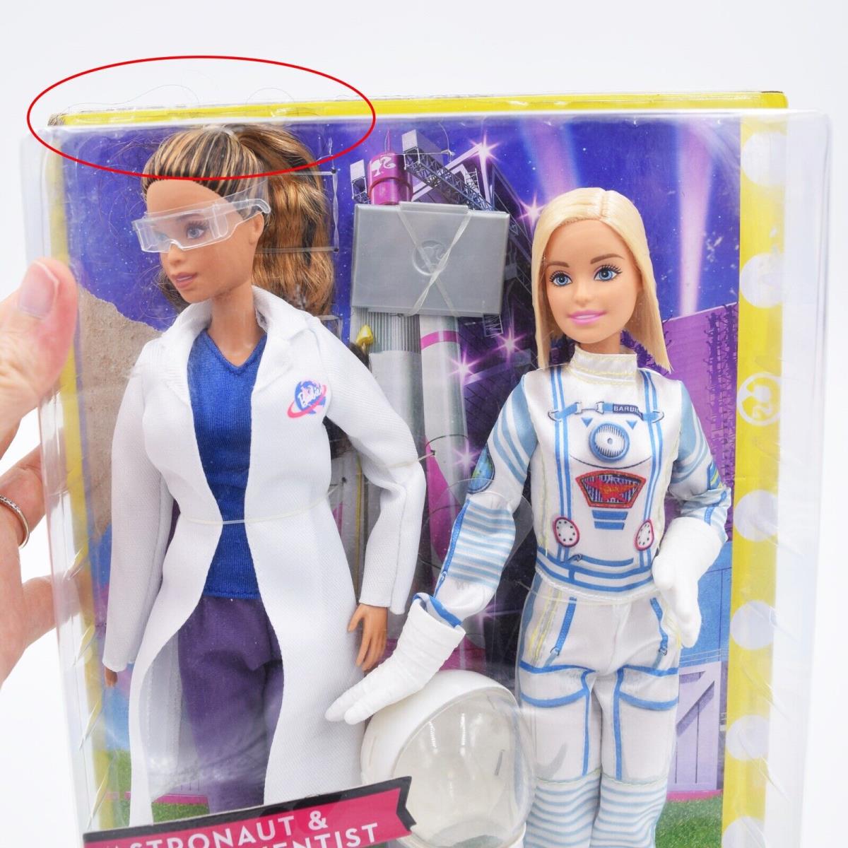 2016 Mattel Barbie Astronaut Space Scientist Doll Set Packaging FCP65