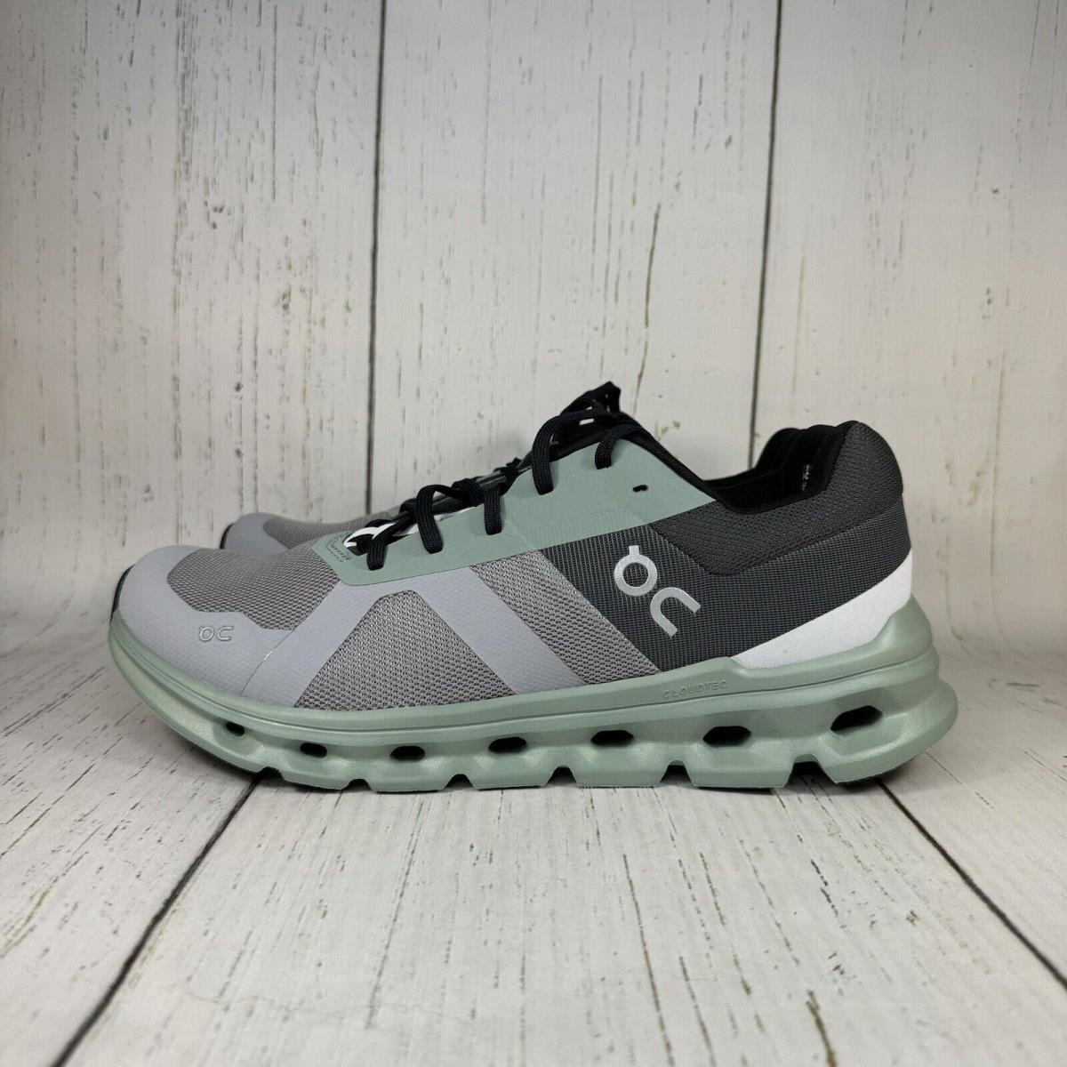 Men s On Running Cloudrunner Alloy Moss Shoes Cloud 46.99021 Size 9
