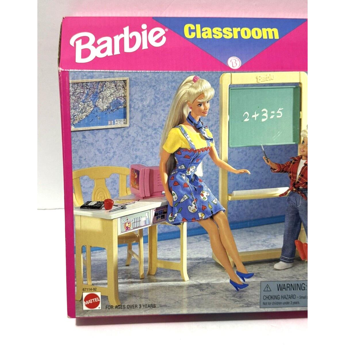Barbie Classroom Playset School Time Fun 1997 Mattel 67114-92
