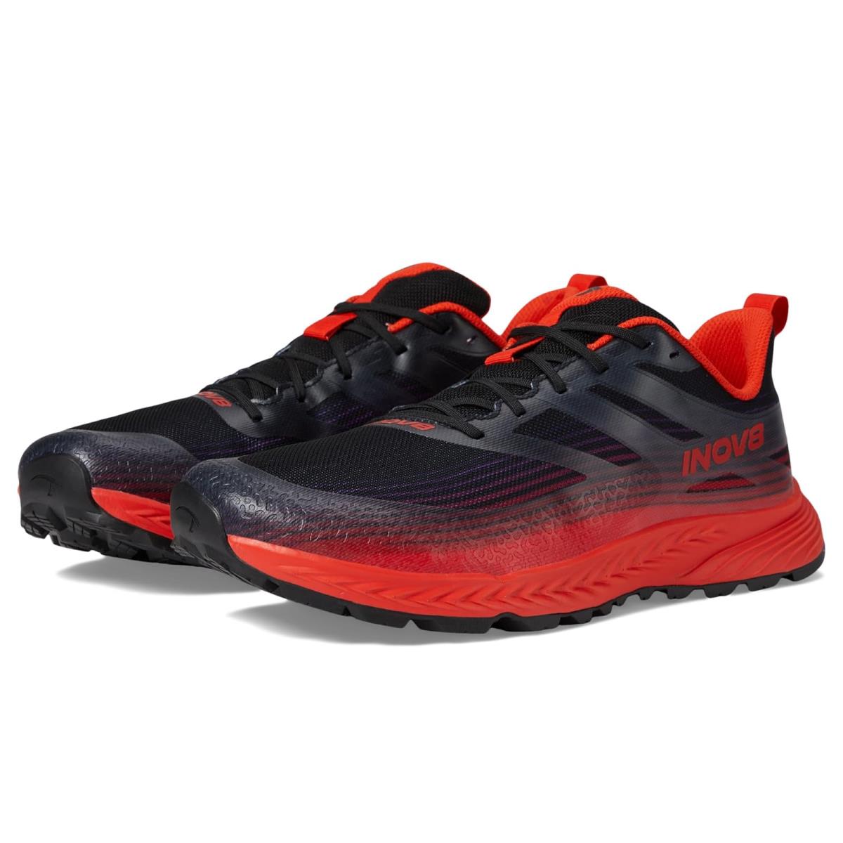 Man`s Sneakers Athletic Shoes inov-8 Trailfly Speed - Black/Fiery Red