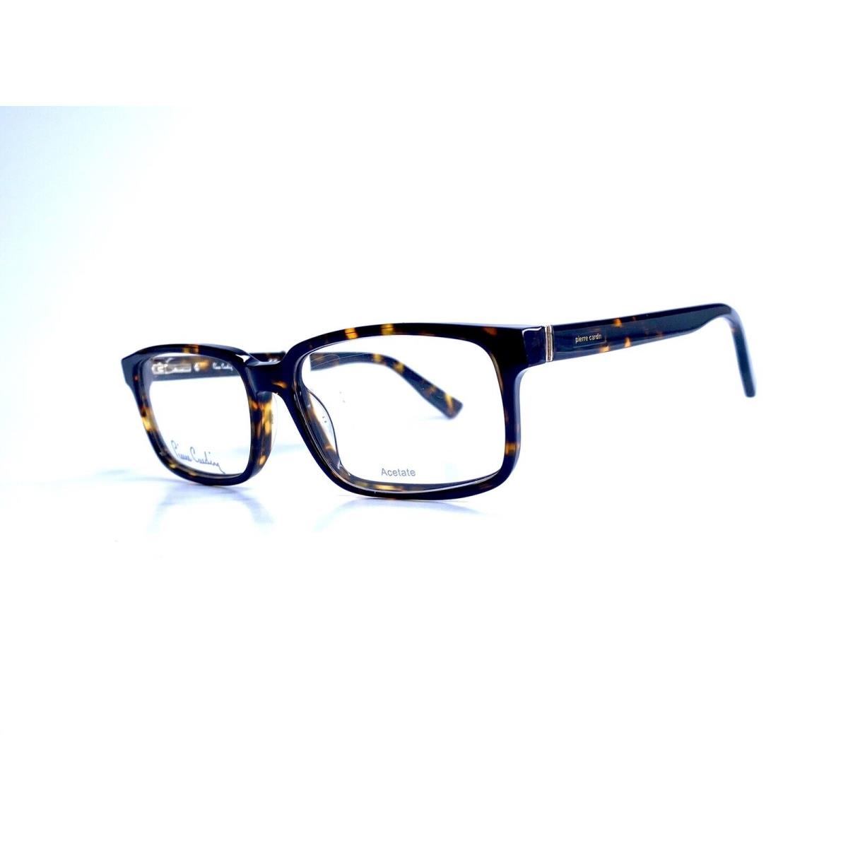 Pierre Cardin Tortoise Rectangular Eyeglasses PC6162-HM Havana 55 16 145