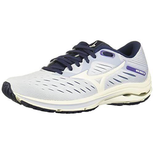 Mizuno Women`s Wave Rider 24 Arctic Ice/snow White 12 B US