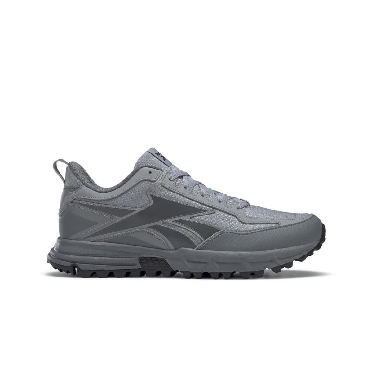 Reebok Back To Trail Running Sneakers Shoe Shadow Grey Black Leather Sneakers - Gray