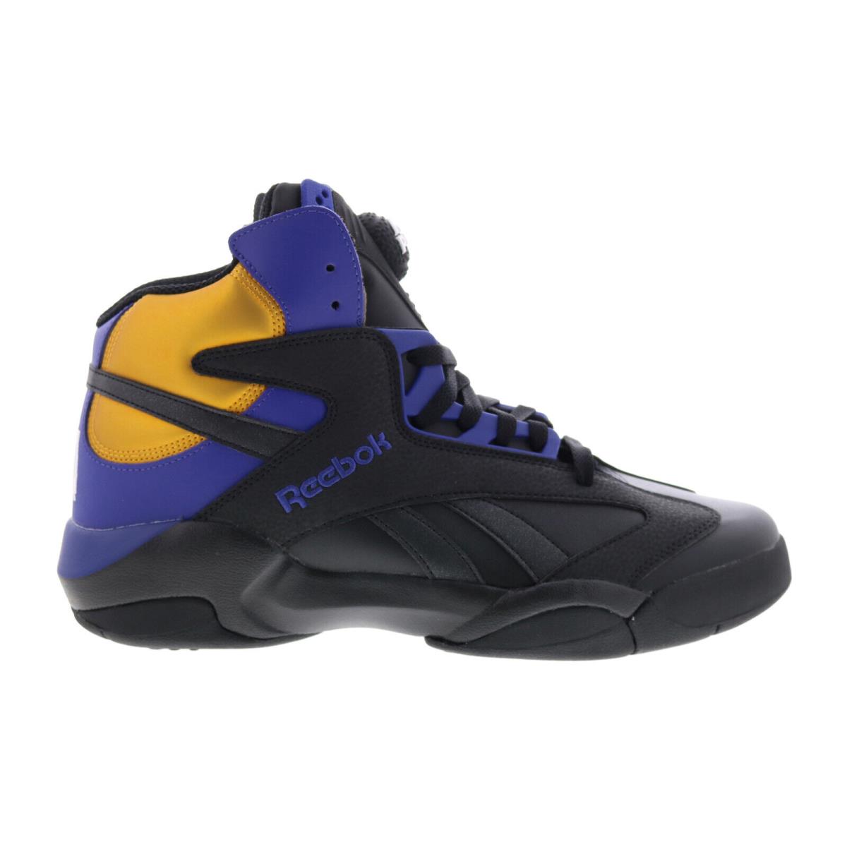 Reebok Shaq Attaq Mens Black Synthetic Lace Up Athletic Basketball Shoes