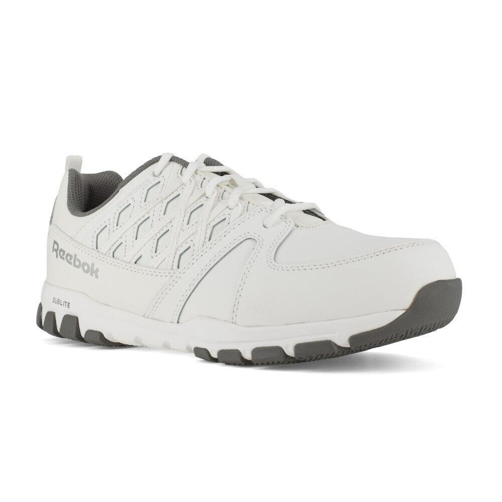 Reebok Work Mens Sublite Work Steel Toe Athletic Work Shoe White - Rb4443 - White