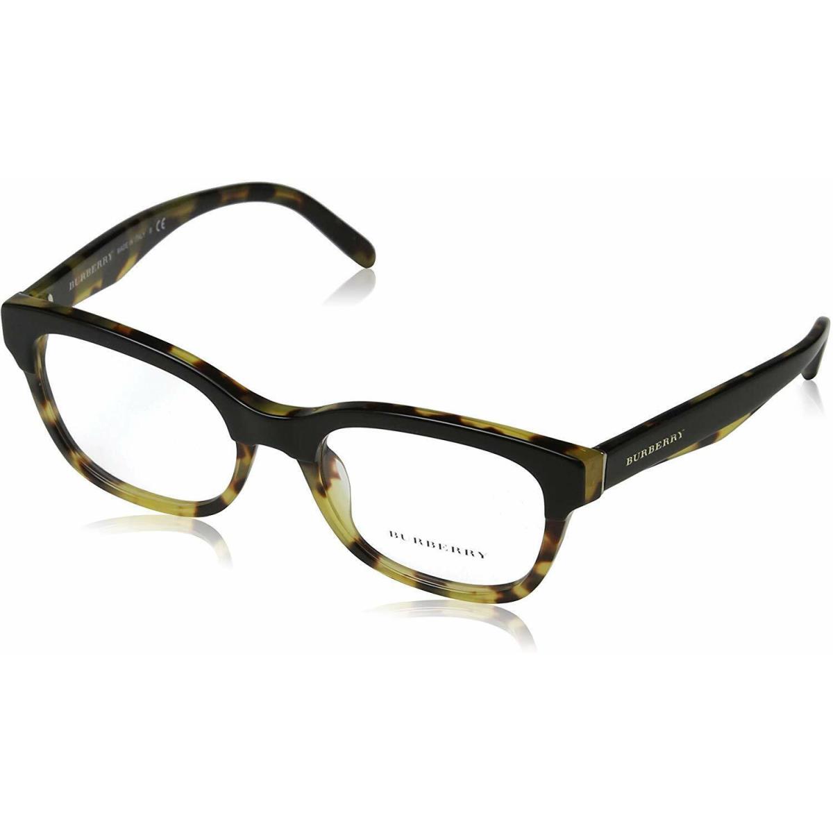 Burberry Eyeglasses BE2257-3649 53mm Top Black on Havana / Demo Lens 53-18-140