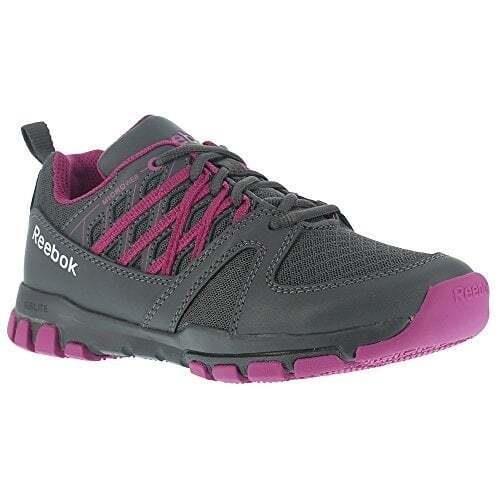 Reebok Work Womens Sublite Athletic Work Shoe Grey/pink - Rb408 Grey/pink - Grey/Pink