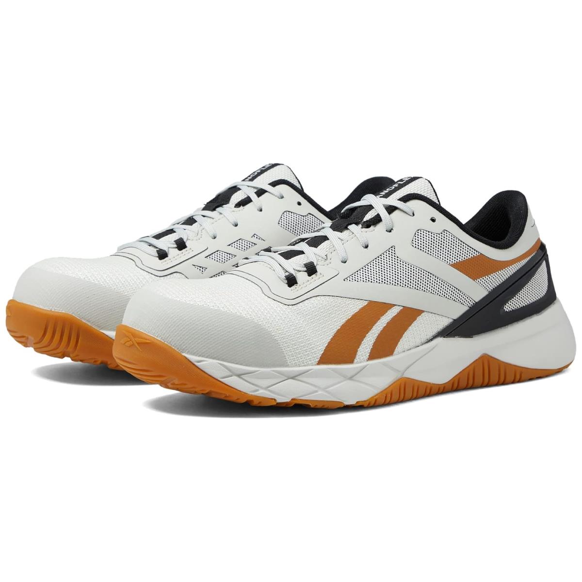 Man`s Sneakers Athletic Shoes Reebok Work Nanoflex TR EH Comp Toe - Beige