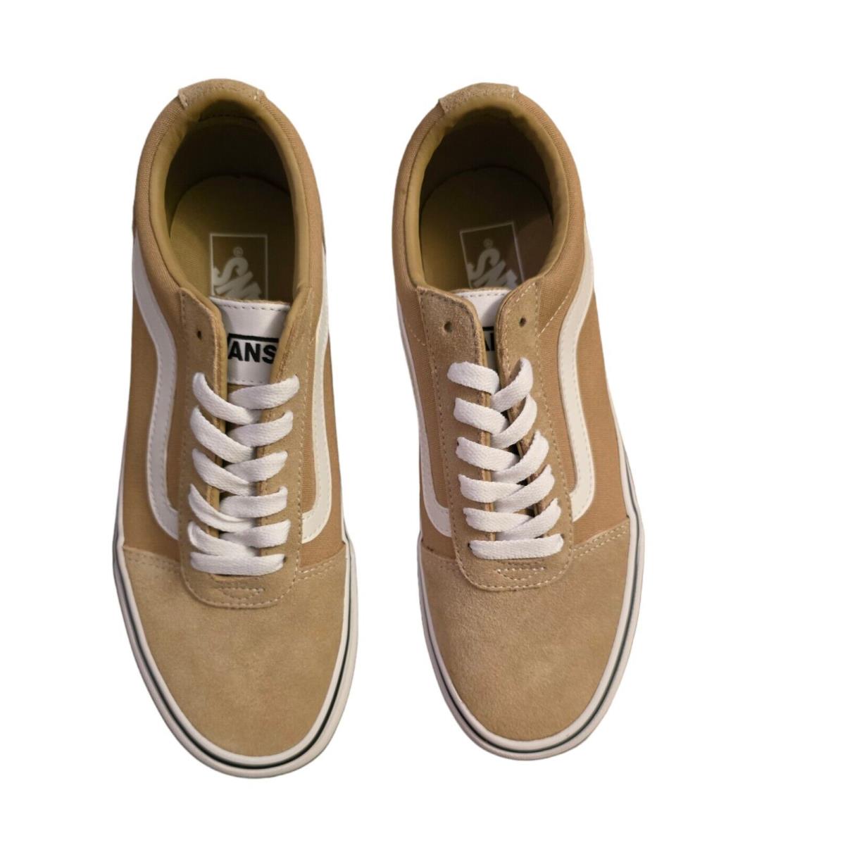 Men`s Size 7.5 - Vans Ward Suede Canvas Cornstalk Sneakers - Tan