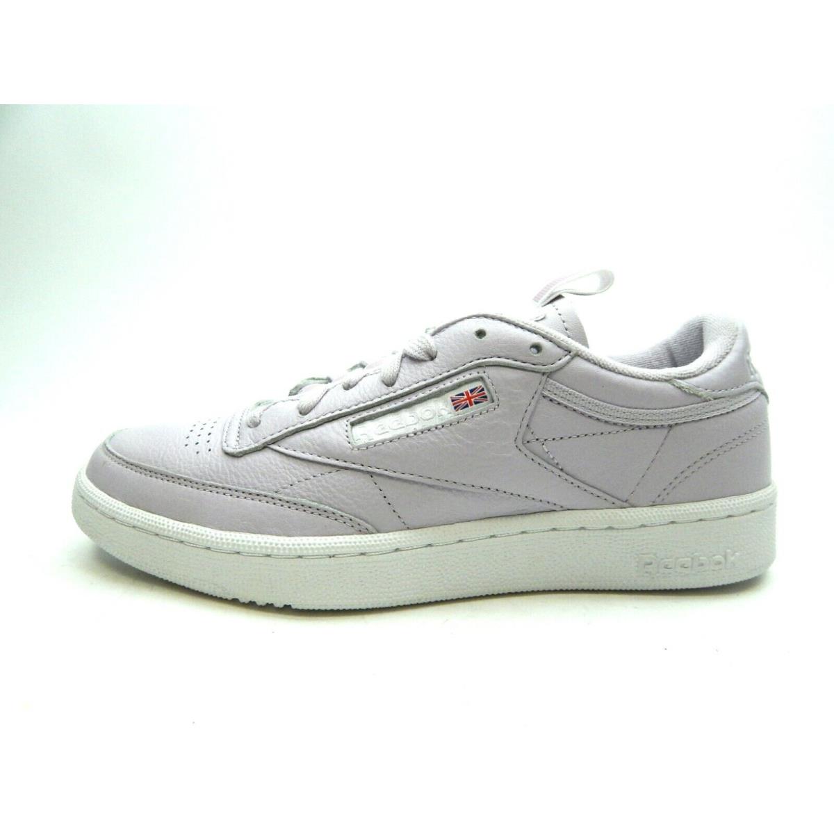 Reebok Club C 85 Hommes Classic CM White Purple CM9570 Men Shoes Size 8