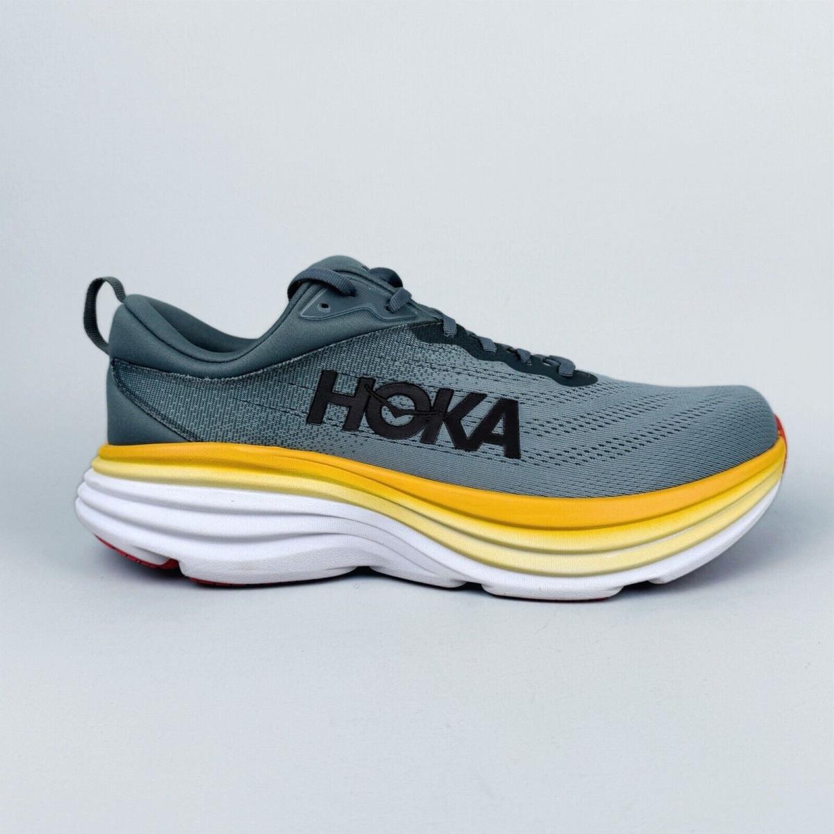 Hoka One One Bondi 8 Sneakers Mens 13 2 E Wide Goblin Blue 1127953 Athletic