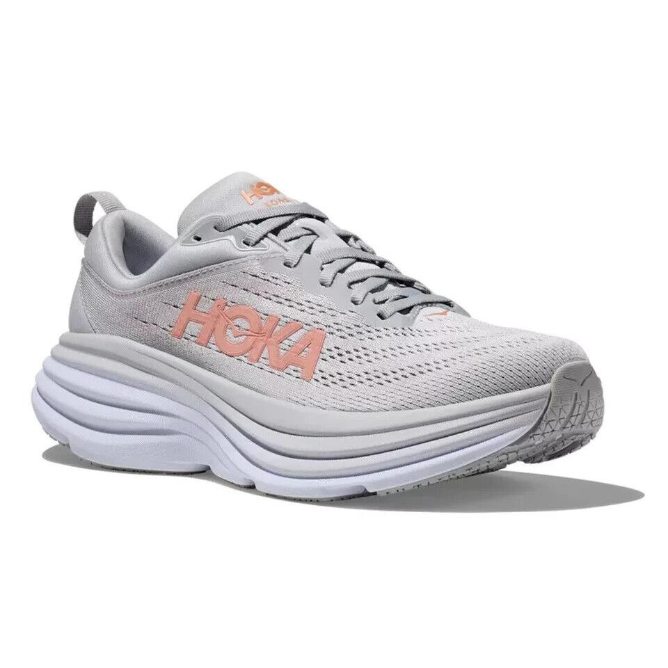 Hoka One One Bondi 8 1127952-HMLR Womens 11 Harbor Mist Lunar Rock Running Shoes