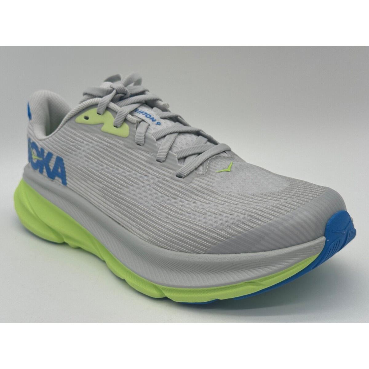 Hoka One One SZ 6.5 MD Men Y Clifton 9 Youth IN Gray 1131170