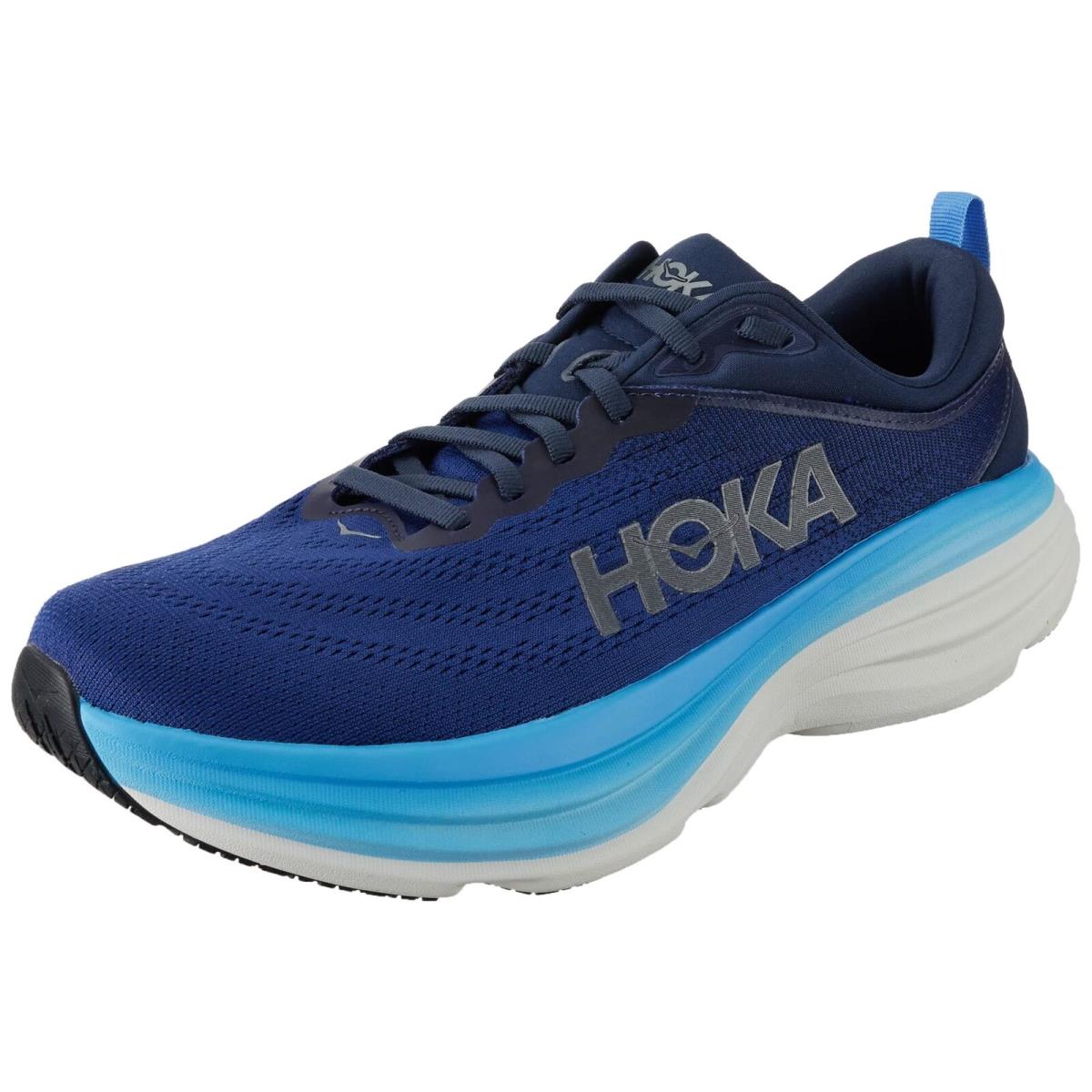 Hoka Men`s Bondi 8 Sneaker Outer Space/all Aboard 8