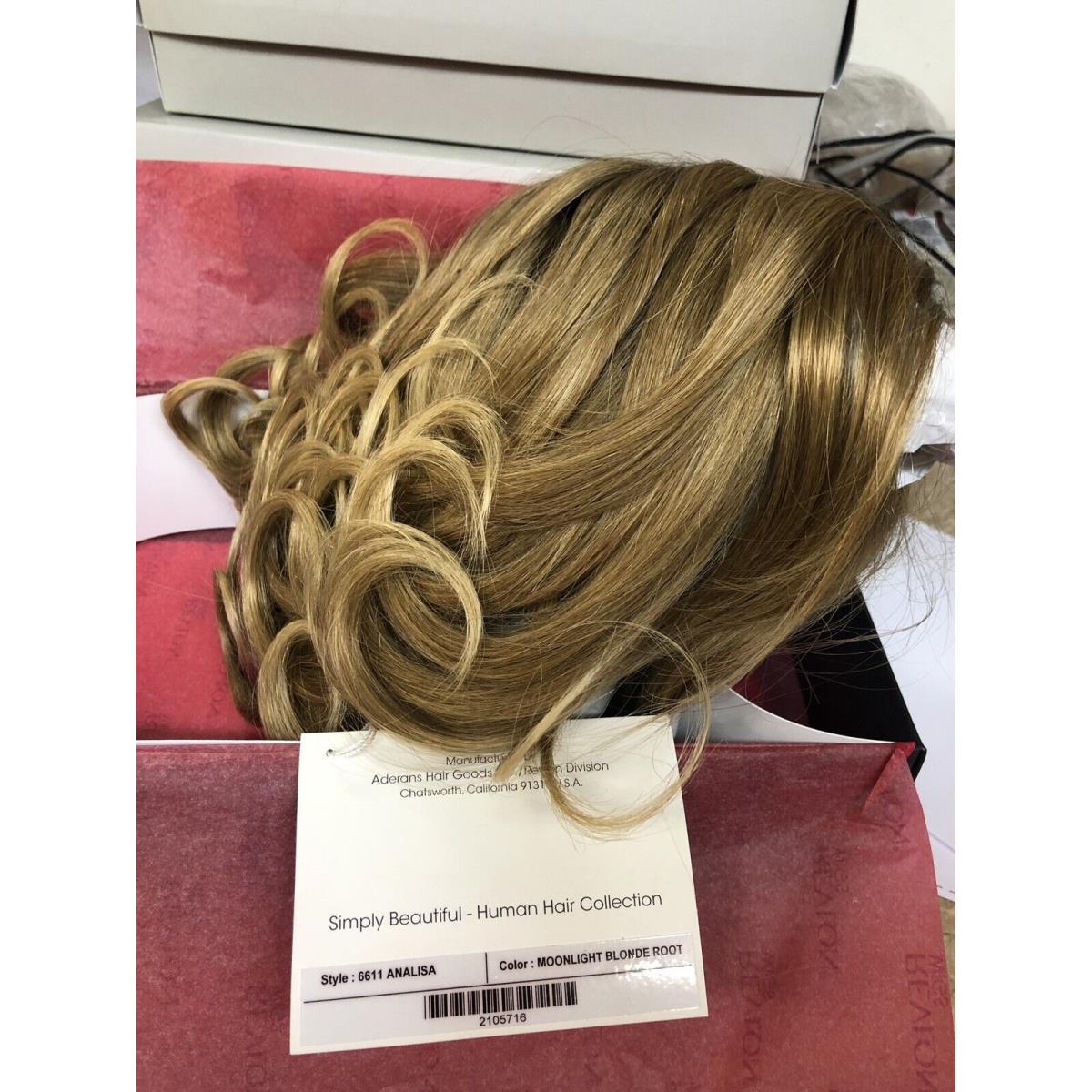 Analisa Revlon Wig $sale Moonlightblondrooted Bestremyhumanhair Monotop Reg$990