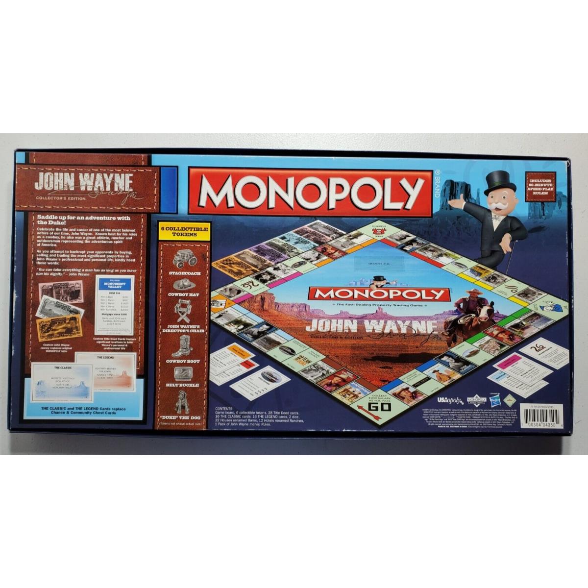 Vintage Monopoly John Wayne Collector`s Edition