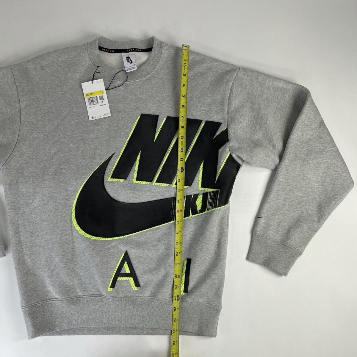 Nike Kim Jones Sweater Small Gray Mens Fleece Pullover Crewneck DD0692 050