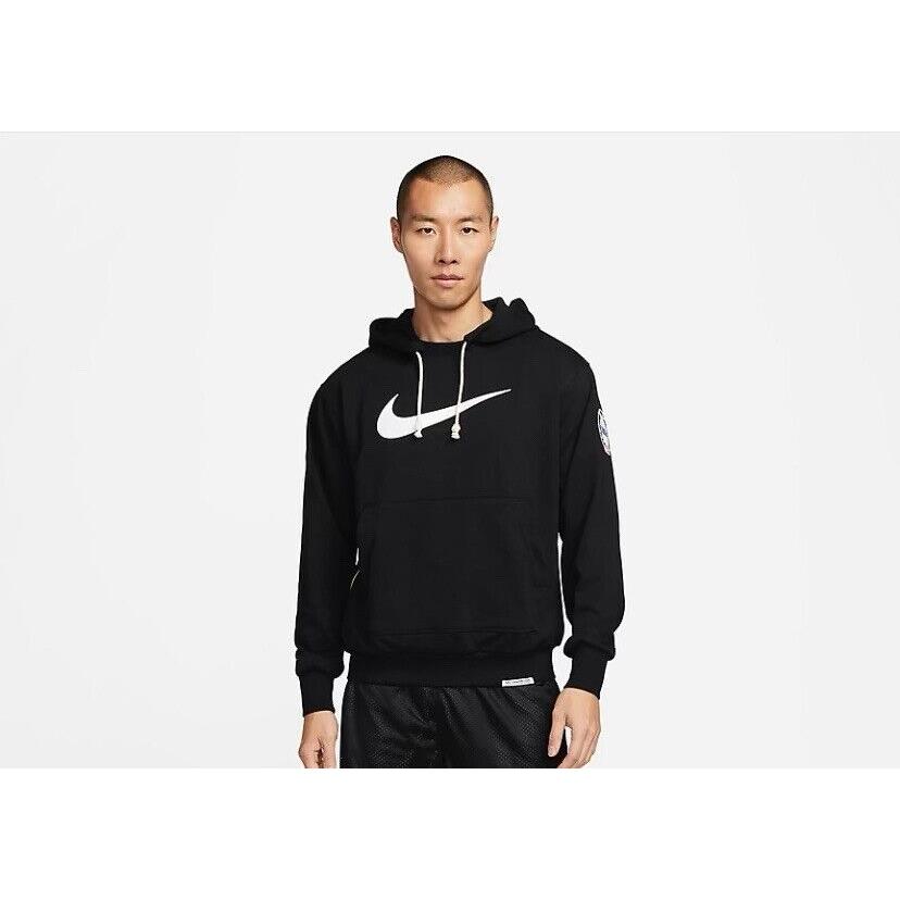 Nike Men s Dri-fit Pullover Hoodie Black White Style FV5282-010 Size Xxl