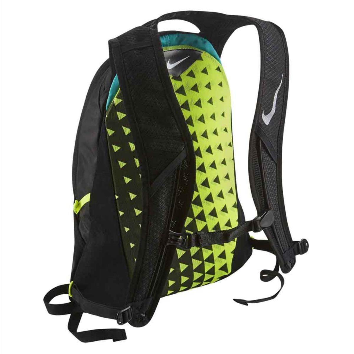 Nike Run Engineered Ultra-light Backpack Unisex Black Volt 10L NRI00054NS