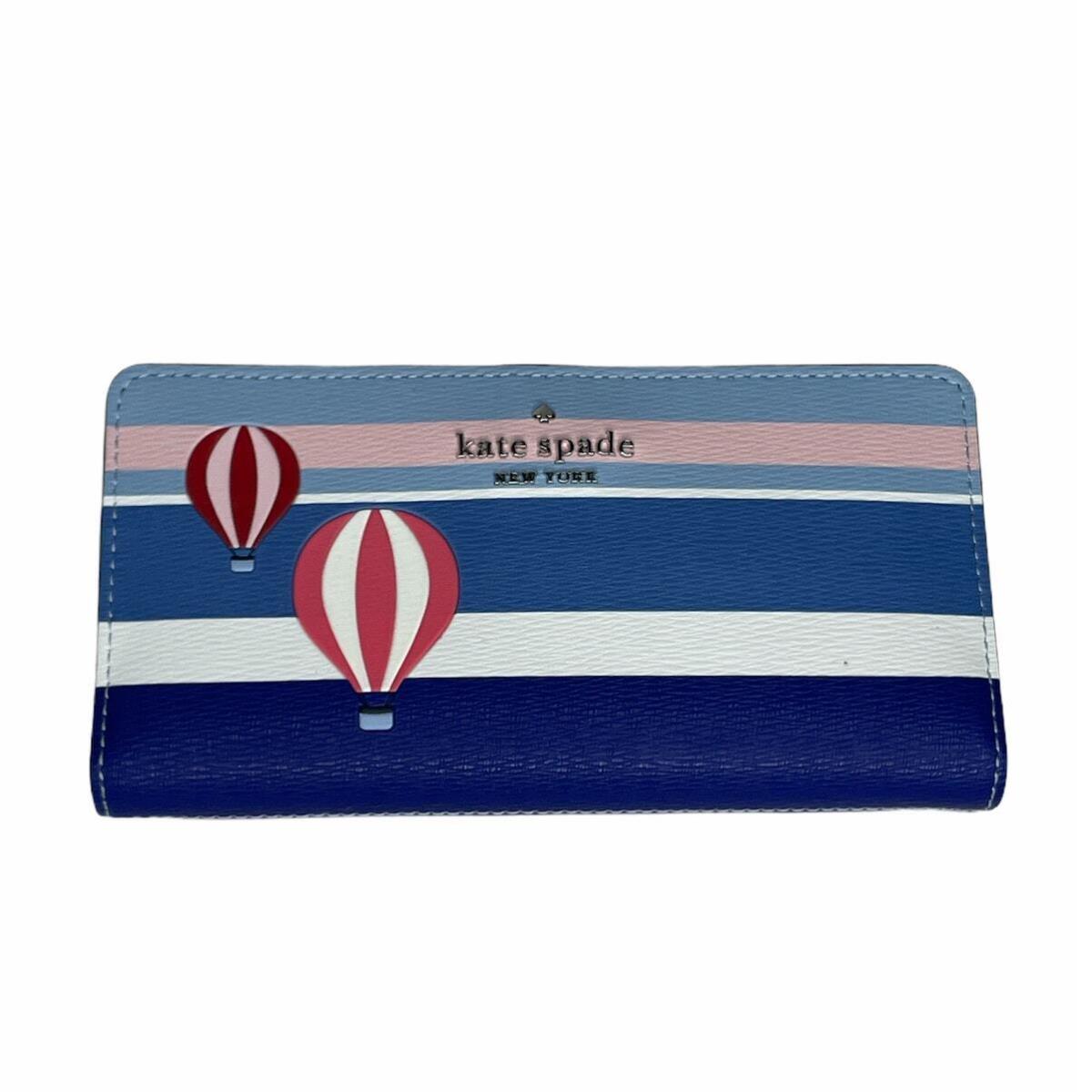 Kate Spade Hot Air Balloon Large Slim Bifold Wallet