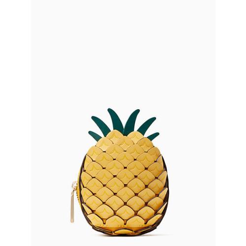 Kate Spade Pineapple Novelty Coin Purse Keychain - Limited Edition