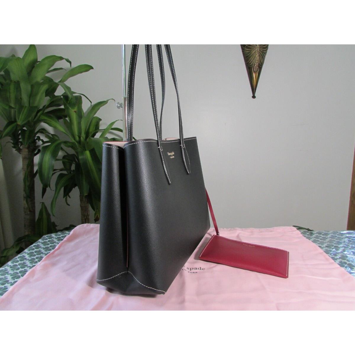 Kate Spade Leather All Day Large Tote with Pouch Black