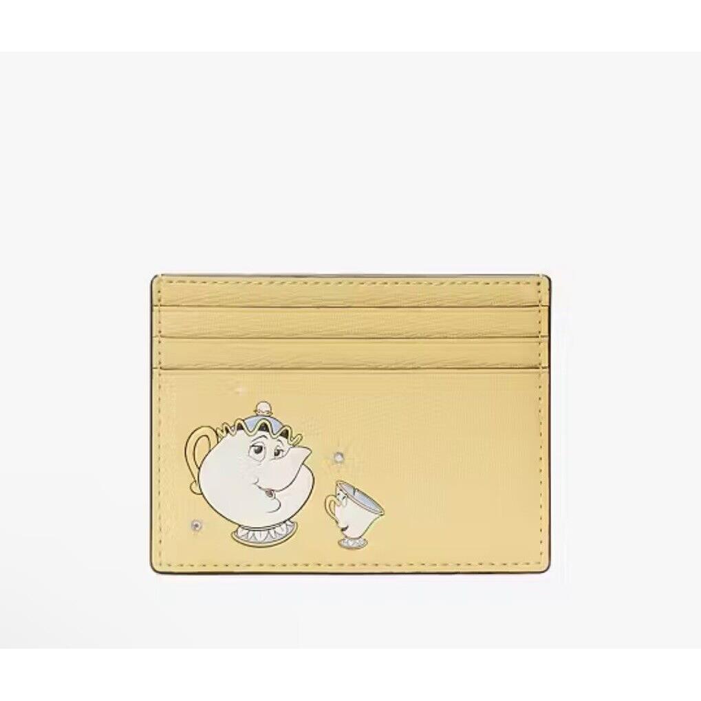 Kate Spade X Disney Beauty and The Beast Small Slim Card Case KE659 Daybreak