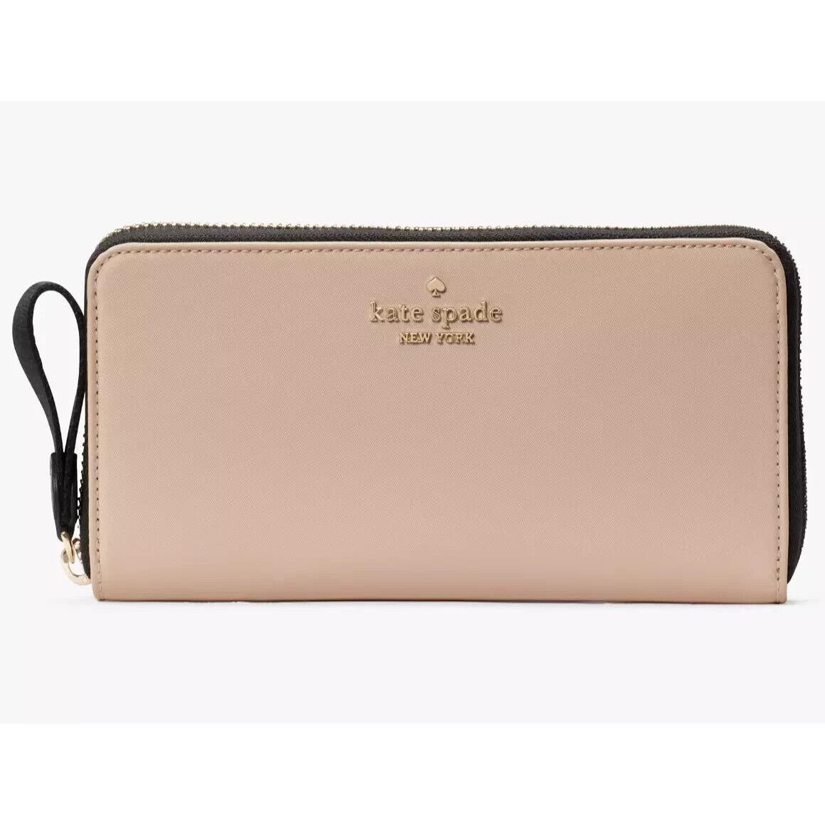 Kate Spade Chelsea Large Continental Wallet Beige Ziparound KE607