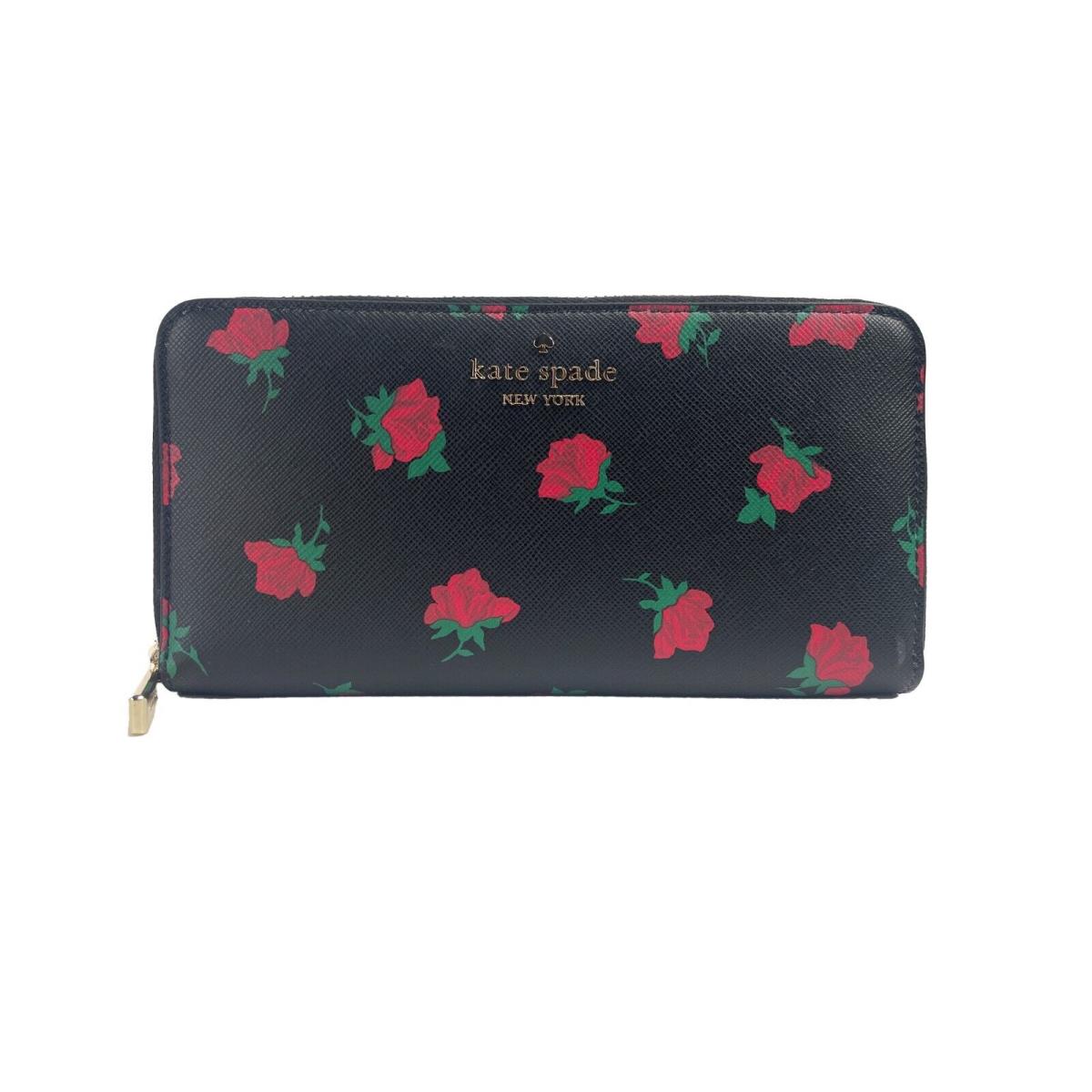 Kate Spade Madison Rose Leather Large Continental Wallet