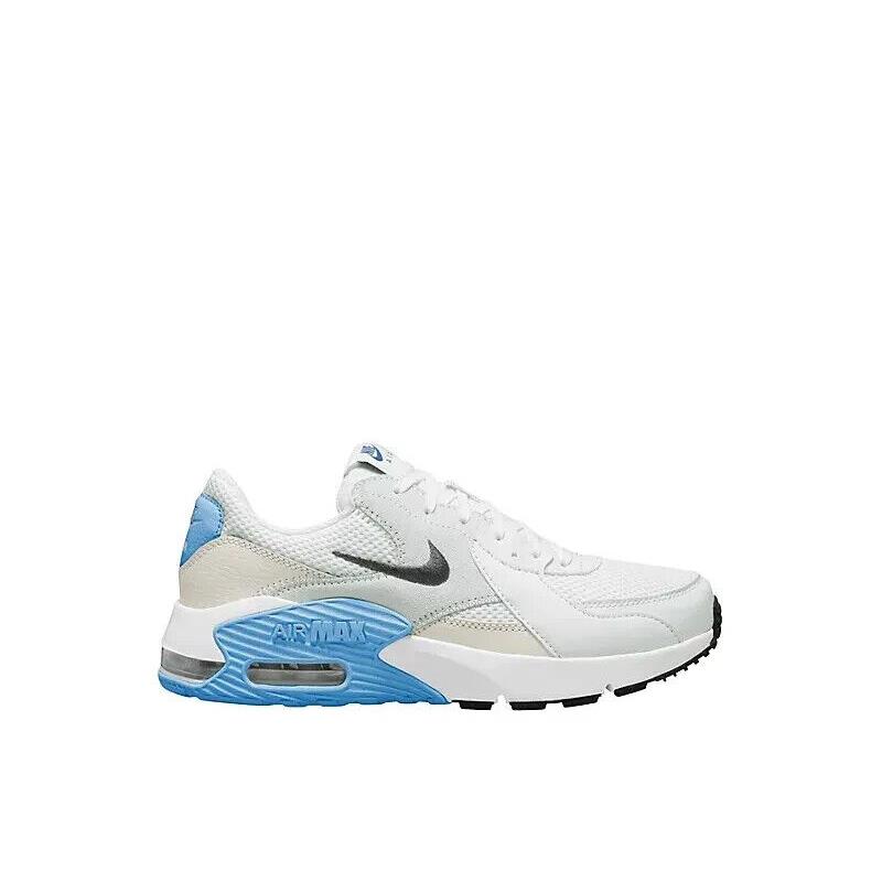 Nike Air Max Excee Women`s Athletic Shoes Sneakers White/grey/blue Size 10 - White