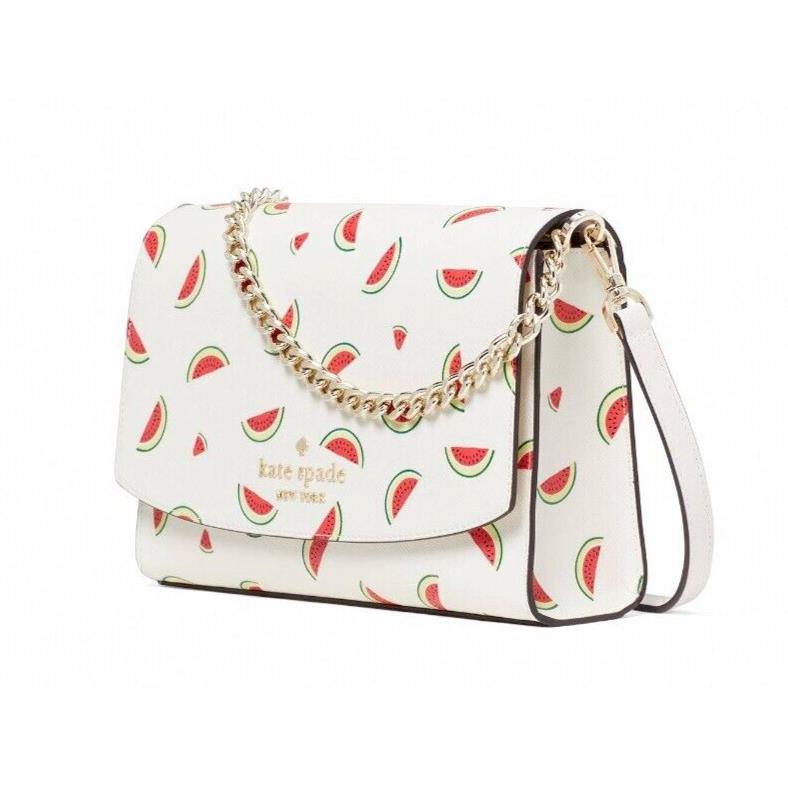 New Kate Spade Carson Watermelon Print Convertible Crossbody Cream Multi