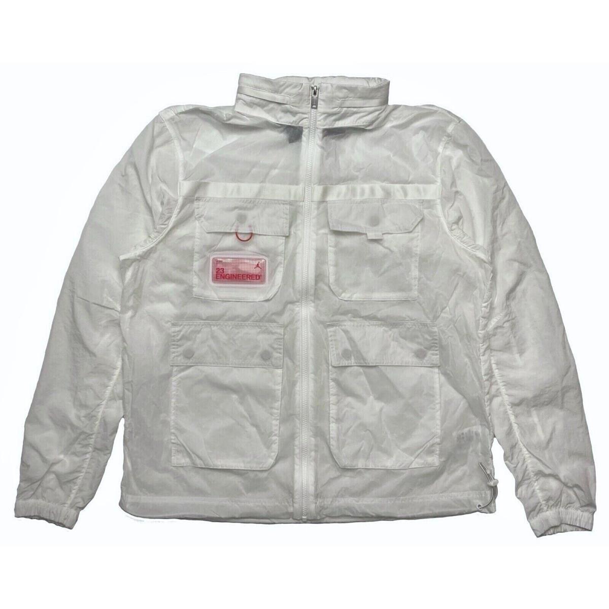 Jordan 23 Engineered Cargo Jacket CK8935-100 White/infrared Men`s Large L