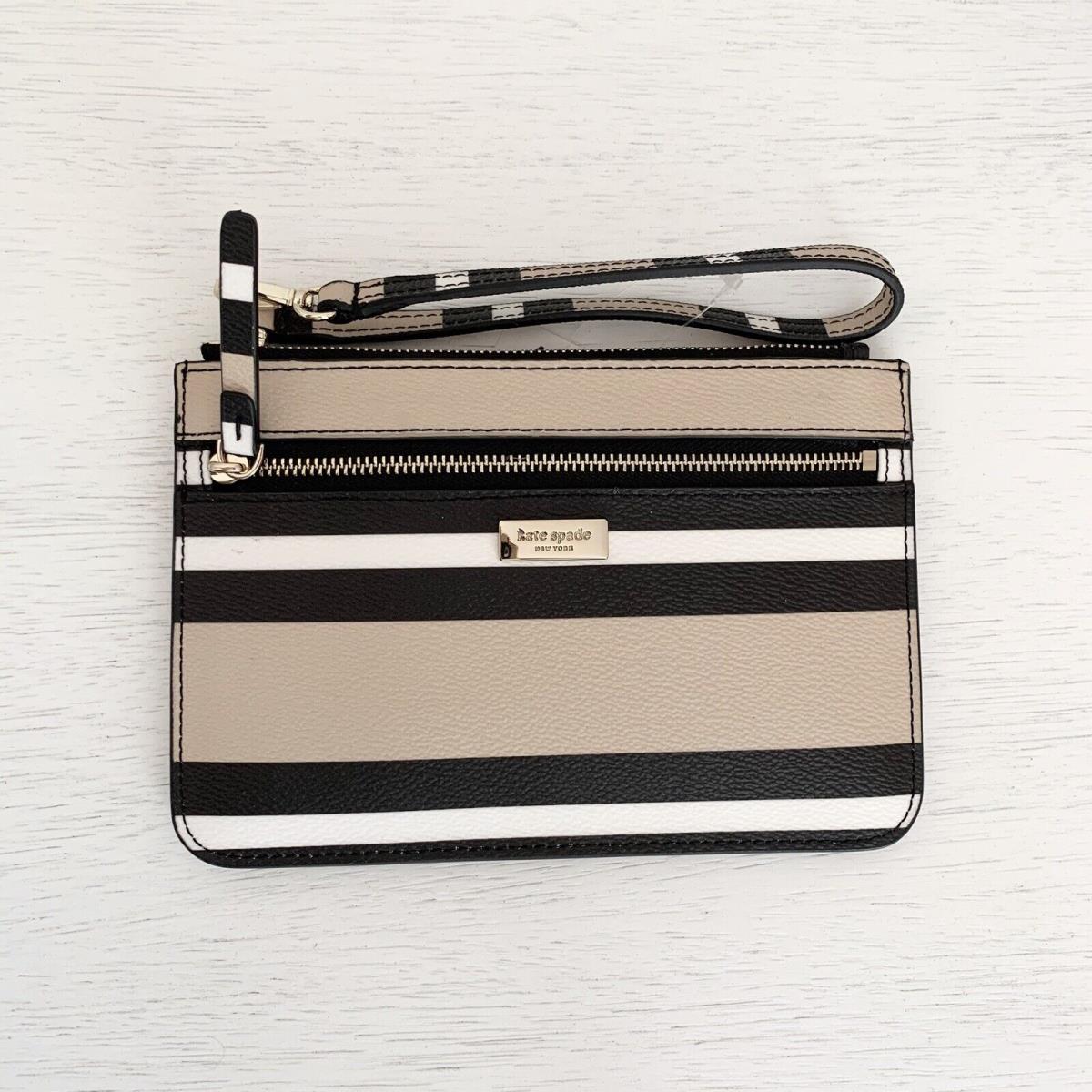 Kate Spade New York Tinie Shore Stripe Zip Wristlet Ottoman Stripe Multi