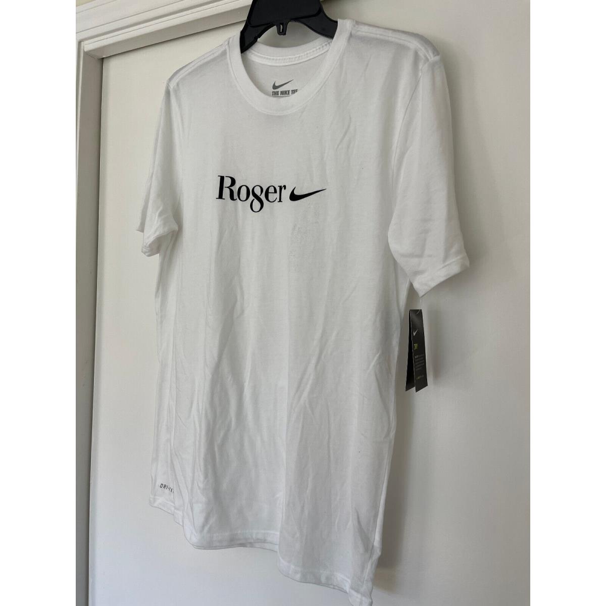 Nike RF Celebration RO8ER Men Tee Shirt Tennis White Wimbledon AO0981 101