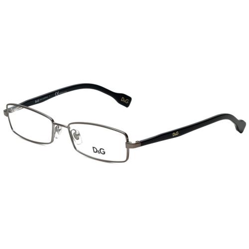 Dolce Gabbana Designer Reading Glasses DG5079-079 in Gunmetal Black 53mm