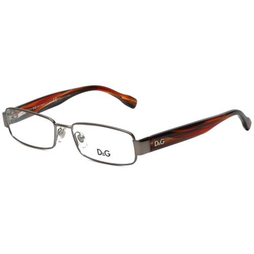 Dolce Gabbana Designer Reading Glasses DG5091-1012 in Gunmetal Brown 53mm