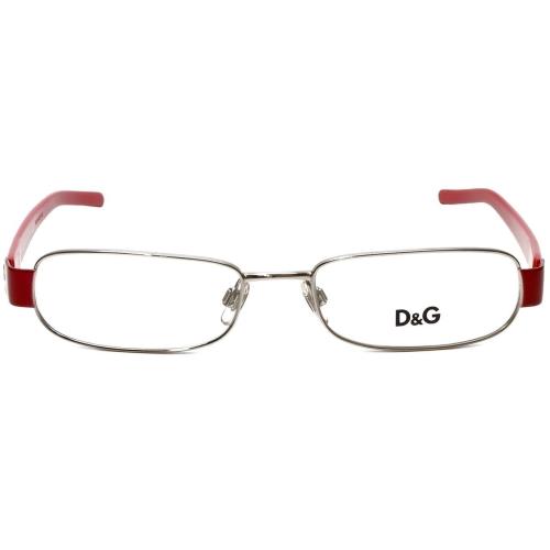 Dolce Gabbana Designer Reading Glasses DG5004-063-52 in Silver Red 52mm