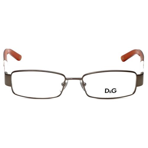 Dolce Gabbana Designer Reading Glasses DG5073-437-51 in Silver Orange 51mm