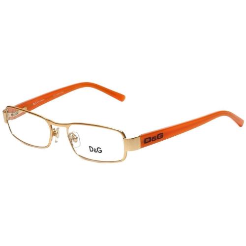 Dolce Gabbana Designer Reading Glasses DG5032-197 Gold Orange 51 mm Choose Power