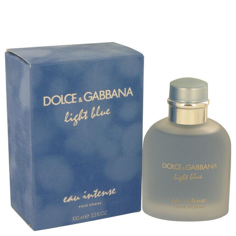 Light Blue Eau Intense Cologne by Dolce Gabbana Men Perfume Edp Spray 3.3 oz