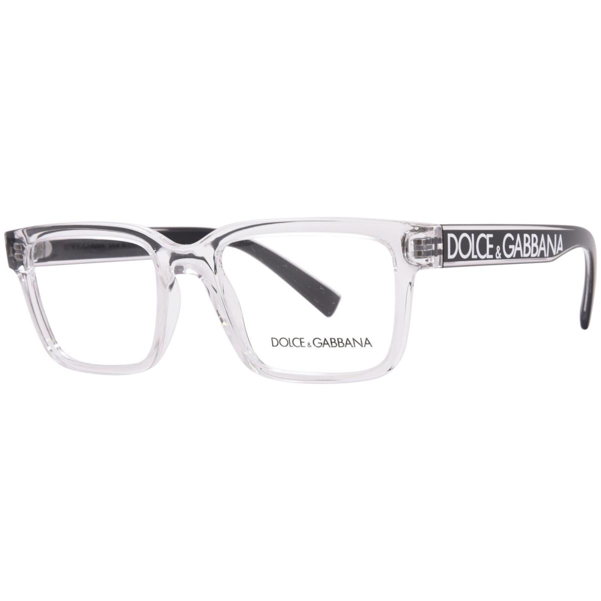 Dolce Gabbana DG5102 3133 Eyeglasses Men`s Crystal Full Rim 53mm