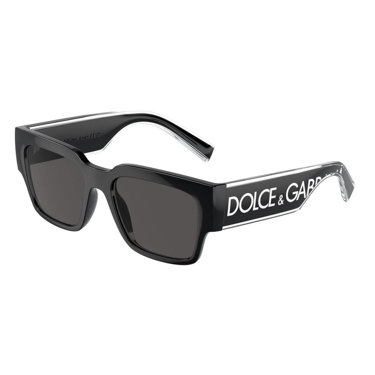 Dolce Gabbana Sunglasses DG6184 50187 52mm Black / Dark Grey Lens