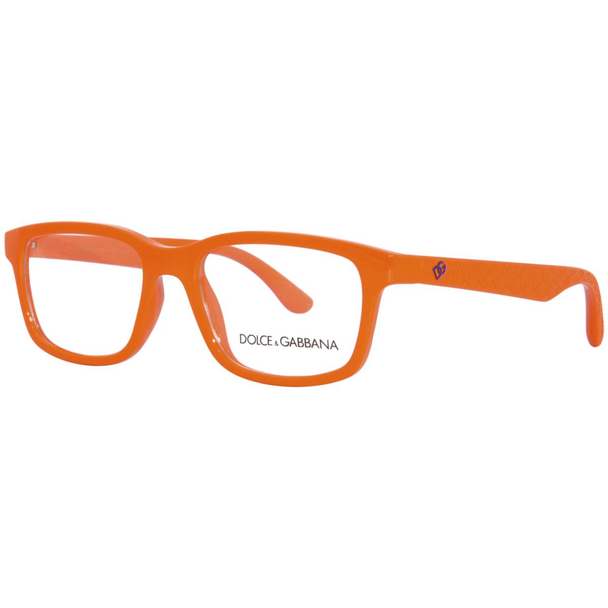 Dolce Gabbana DX-5097 3338 Eyeglasses Youth Kids Girl`s Orange Full Rim 48mm