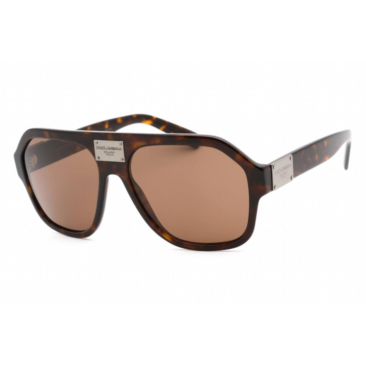 Dolce Gabbana Men`s Sunglasses Havana Plastic Square Frame 0DG4433 502/73