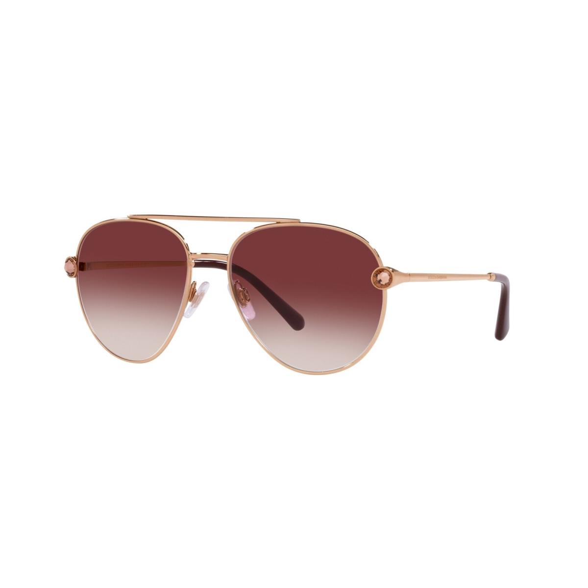 Dolce Gabbana DG2283B-12988H-58 Gold Sunglasses