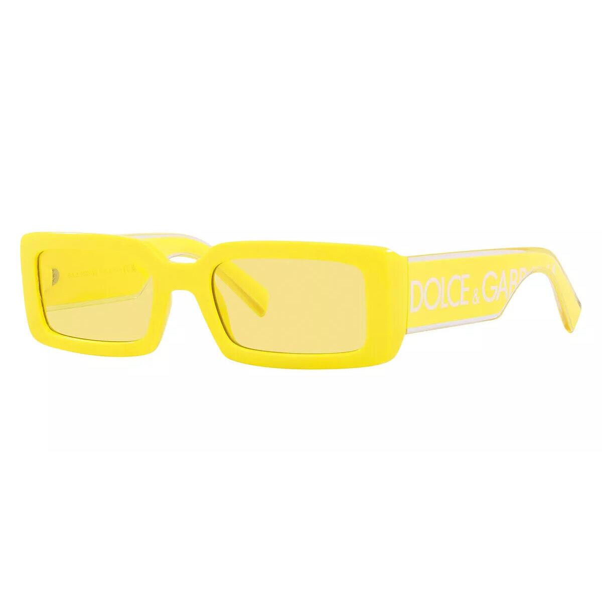 Dolce Gabbana DG6187-333485-53 Yellow Sunglasses