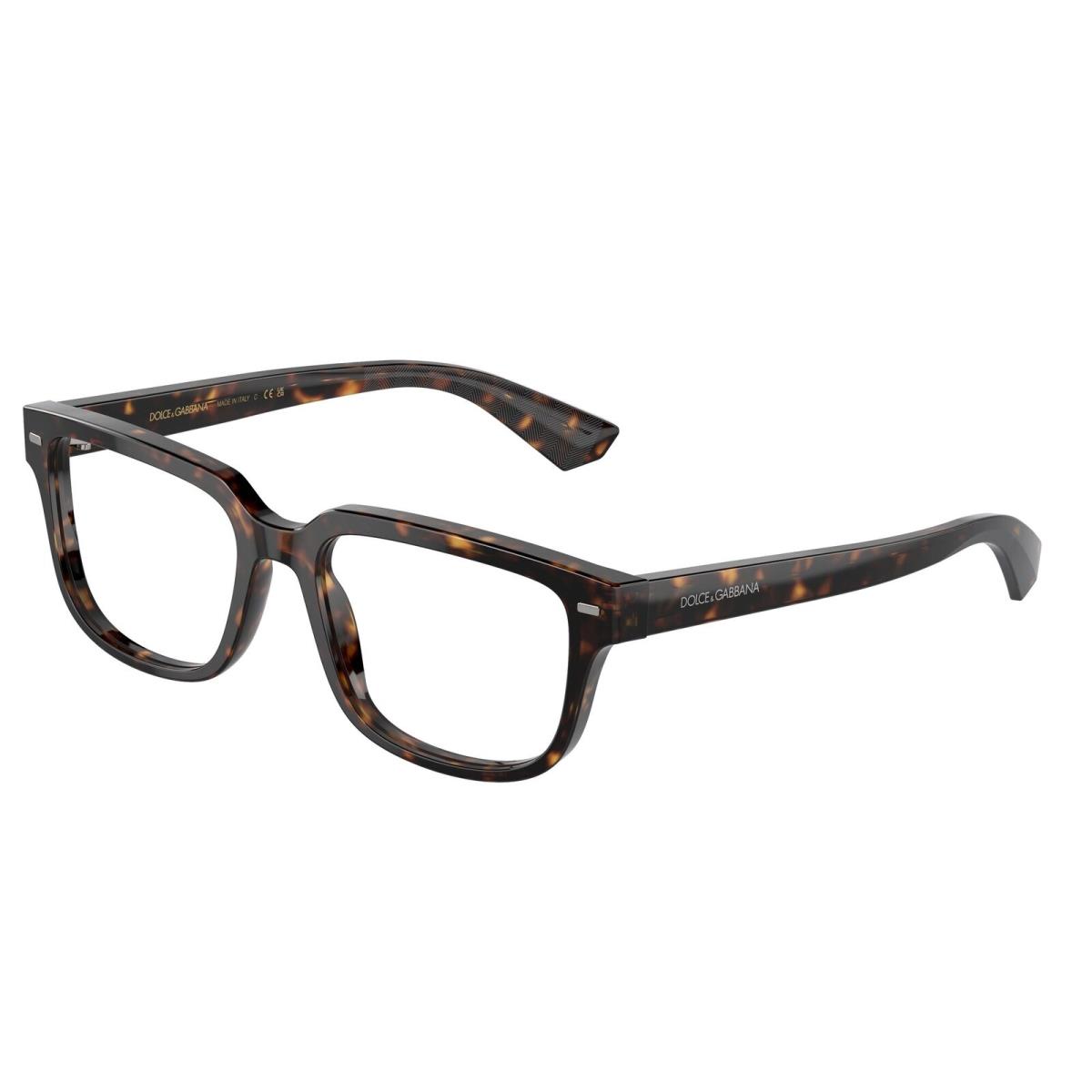 Dolce Gabbana DG3380 502 Havana Demo Lens 52 mm Men`s Eyeglasses