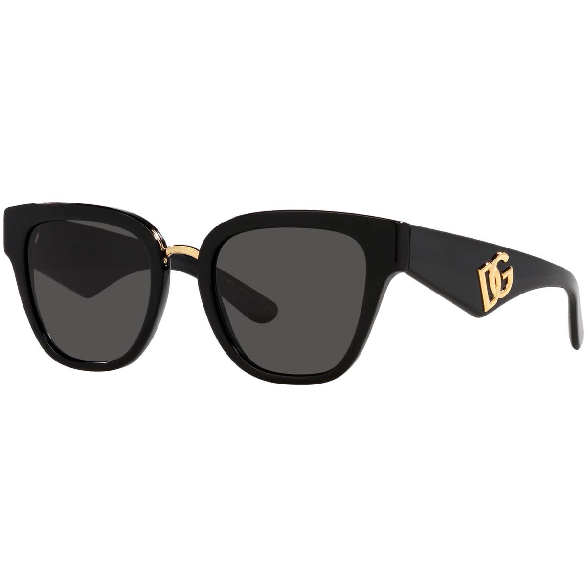 Dolce Gabbana Women`s Black Butterfly Sunglasses - DG4437 50187 51 - Italy