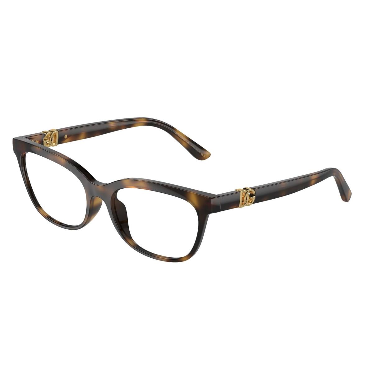 Dolce Gabbana DG5106U 502 Havana Demo Lens 52 mm Women`s Eyeglasses